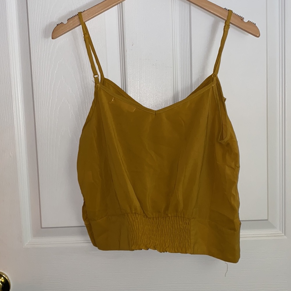 Mustard Yellow Crop Top - Picture 2 of 4
